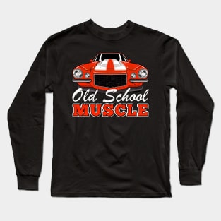 Grunge Old School Muscle Car T Shirt Long Sleeve T-Shirt